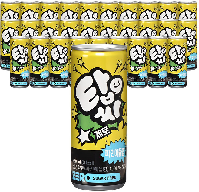 탑씨 제로 파인애플향, 250ml, 30개