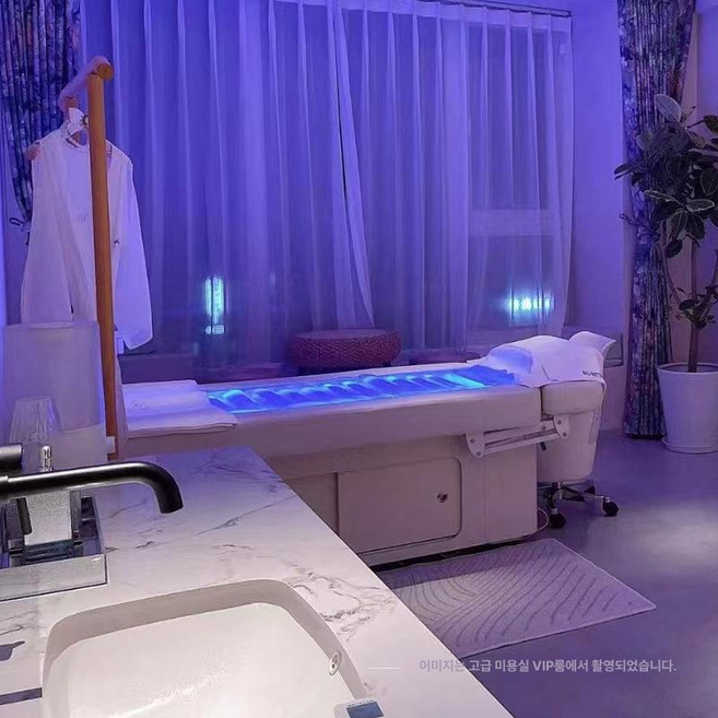 물리치료 물 침대 관리 마사지 베드 살롱 항온 아쿠아 순환 테라피 경락 미용 안마, 화이트 기본