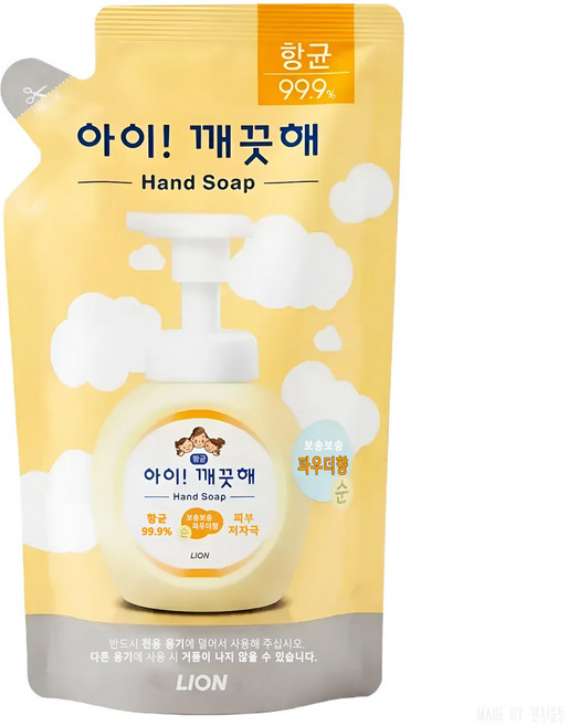 아이깨끗해 핸드워시 순 파우더향 리필용, 200ml, 1개