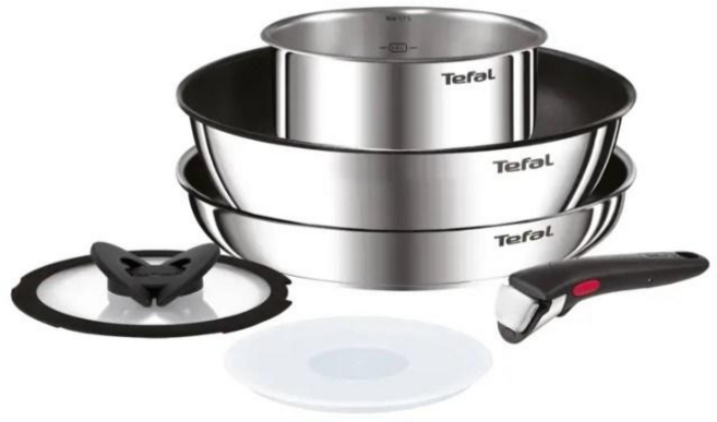 테팔 이펙티브 매직핸즈 쿡웨어 세트 6P, 1세트, 냄비,프라이팬,볶음팬,밀폐뚜껑,매직핸즈, 스테인리스 스틸