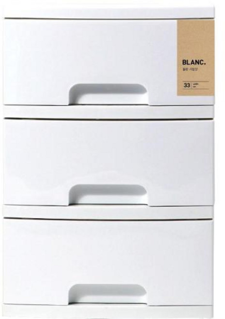 창신 블랑서랍장33 3단 (330*410*505), 1개