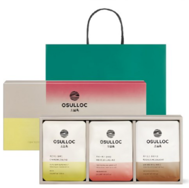 오설록 허브티 컬렉션 3종 선물세트, 캐모마일 블렌드 + 히비스커스 선샤인 + 루이보스 퓨어, 20세트