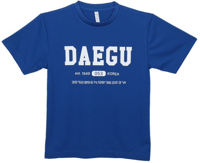 기능성 대구 반팔티 티셔츠 어린이부터 성인 남자 여자 라운드티 응원티 네이비 코발트색티, DAEGU-코발트, LL(XL), 1개