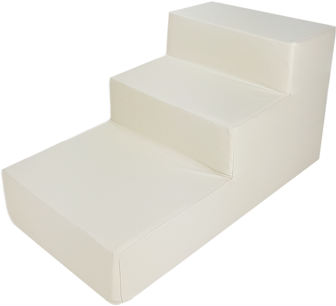 8DECO 강아지계단 애견계단 펫스텝 모음 1단2단3단4단 (커버+솜포함) ce4, 아이보리 방수, 1개