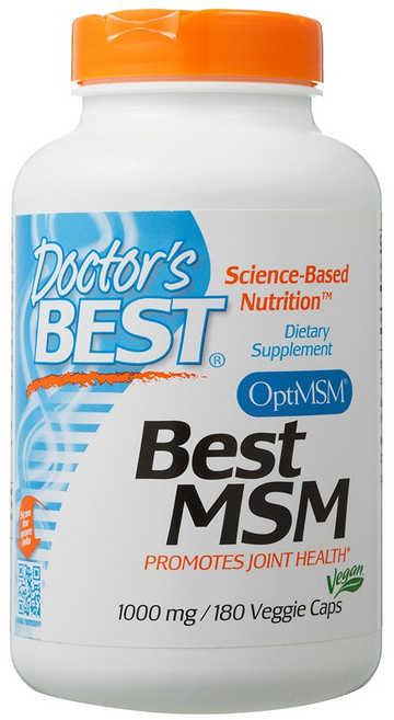 Doctor's BEST MSM素食膠囊 1000mg, 180顆, 1罐