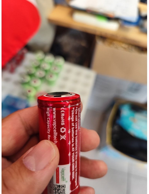 Vapcell 26650 動力電池 INR26650 15A/30A 高容量鋰電池, 1個, VAPCELL 7000mah/平凸