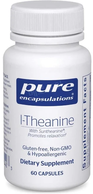 퓨어인캡슐레이션 엘테아닌 아미노산 캡슐 Pure Encapsulations L-Theanine, 1개, 60정 - 쿠팡