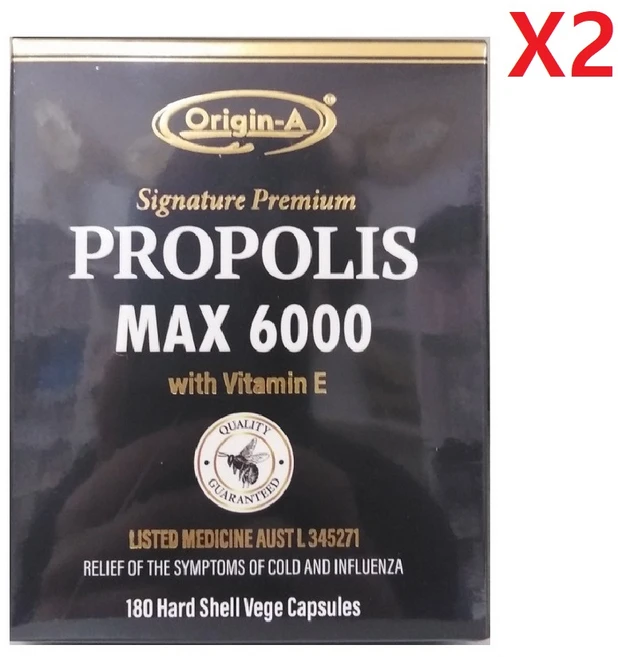 호주 오리진에이 프로폴리스 MAX 6000mg 180캡슐-2개, 2개, 180정 - 쿠팡