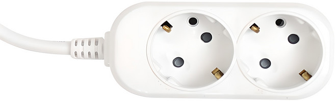 이어지다 일반 접지 멀티탭 2구, 2m, 혼합색상, 1개