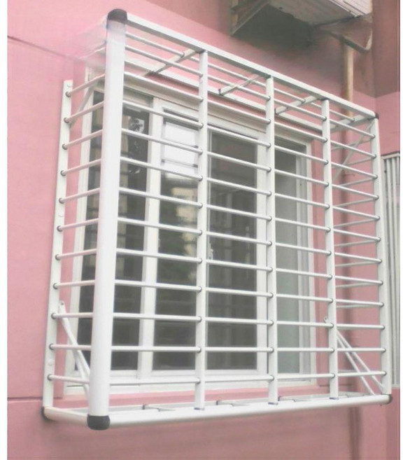 돌충방범창 1층 원룸 빌라 안전바 창살 철창 맞춤제작, 회색, 1개