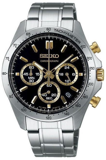 Seiko 精工 Quartz Chronograph男士金屬腕錶 SBTR015