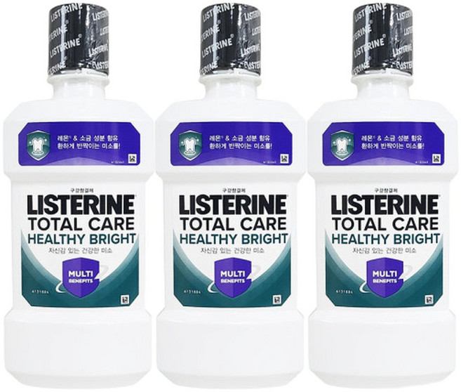 리스테린 헬씨브라이트 250ml 3개