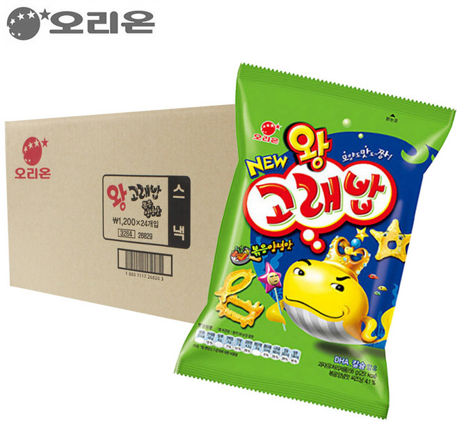 [박스] 오리온 왕고래밥볶음양념맛 56g 24입, 1개