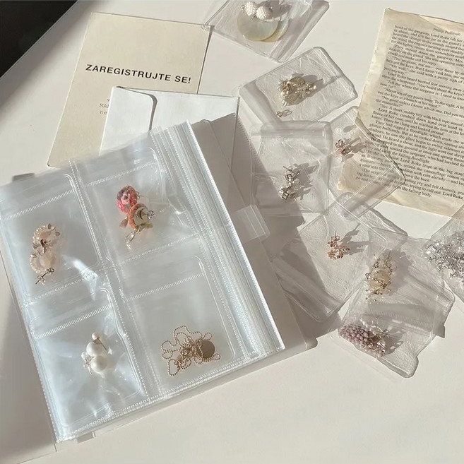 메바마켓 변색방지 악세사리 보관 투명 지퍼백 20P (2size), 20개, 투명 M