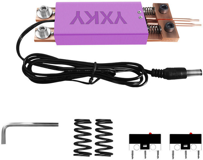 스폿용접기 전기용접기 티그용접 18650 리튬 배터리 용접 펜용 DIY 핸드 헬드 스폿 용접기 자동 트리거 기계 세트 액세서리 도구 412V, 5) Purple, 1개