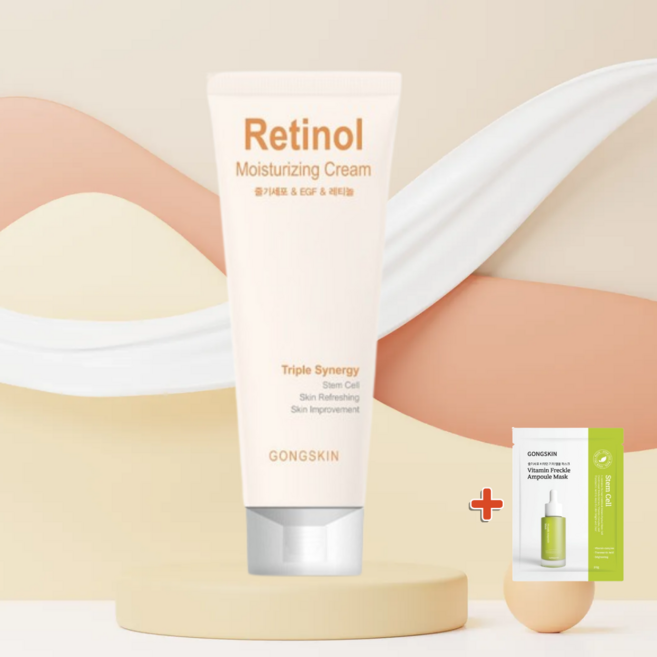 공스킨 줄기세포 EGF 레티놀 수분크림+ 사은품마스크팩1P, 1개, 100ml