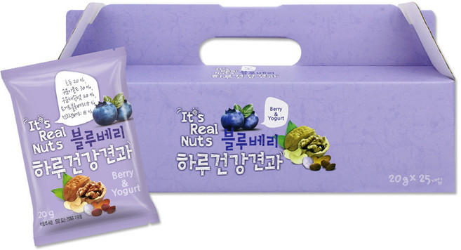 하루건강견과 요거트블루베리, 500g, 1박스