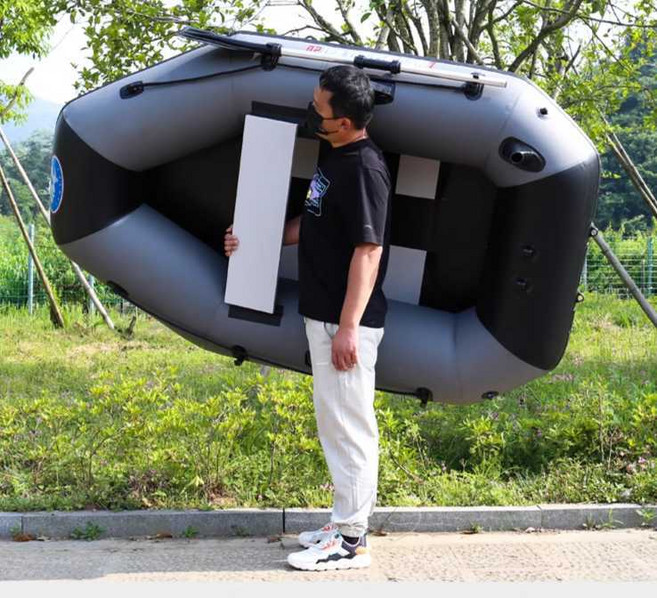 낚시 보트 1인용 고무보트 민물 루어 싱글 소형 경량, 1.75m 표준형 바닥