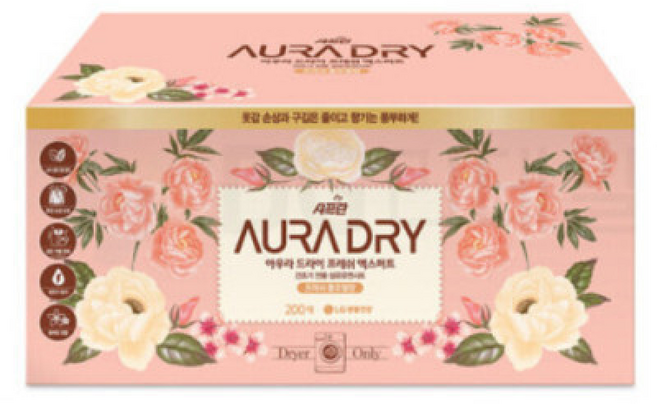 CC 아우라 건조기용섬유유연제 시트 프레쉬플로렐, 1개