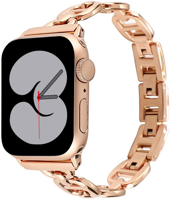 사라밴드 벨라 애플워치 호환 메탈 스트랩, 1개, 로즈골드