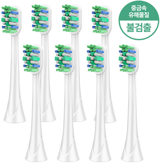 필립스 소닉케어 호환 전동 칫솔모 리필모, 2세트, 고급형 칫솔모 4개