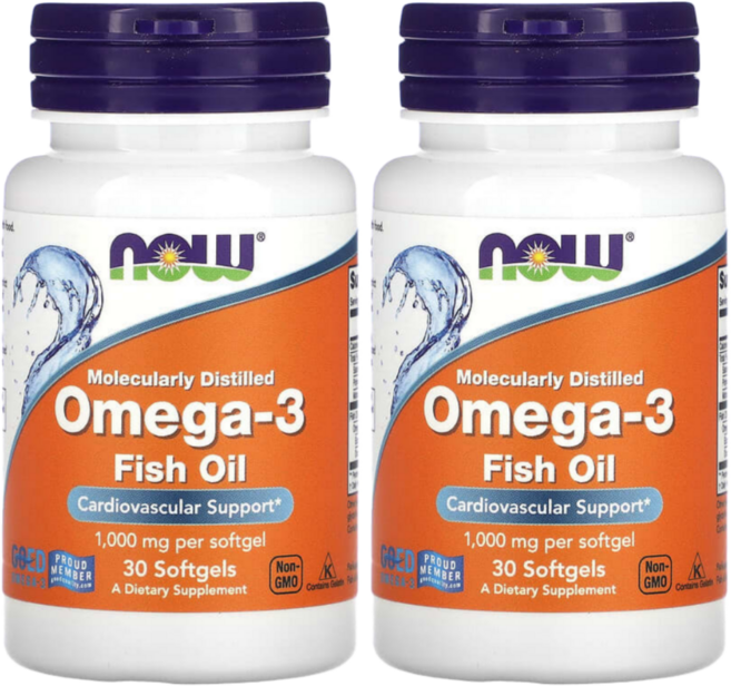 나우 오메가-3 1000mg 30정 2통, 2개