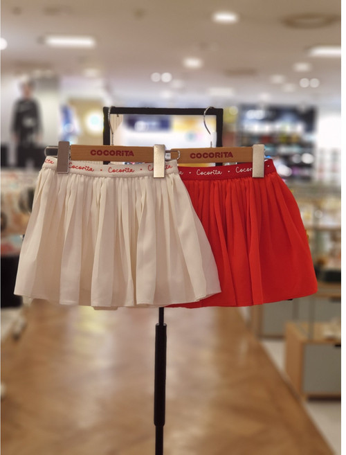 코코리따 24년여름신상품50% 레터링 밴드 플리츠 스커트 CEWH243E4 동수원