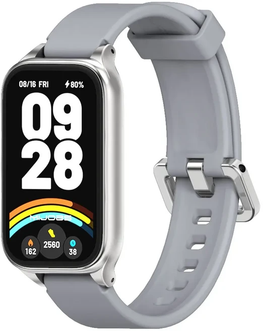 Mi Band 9 Active 용 스트랩 8 Watchband Xiaomi Smart Redmi 밴드 3 2 손목 액티브, 18 Grey Silver, 04 For Mi Band 9 Active