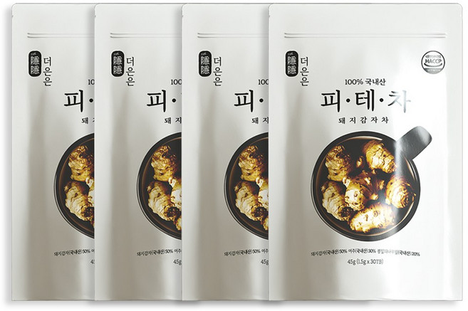 더은은 피테차 식후 혈당 루틴 차 돼지감자 여주 뽕잎 티백 120개입, 30티백 + 30티백 + 30티백