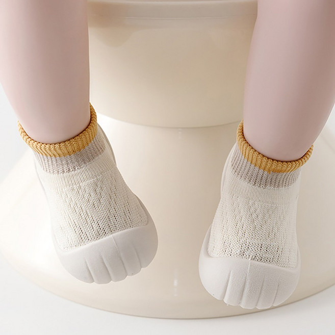 키즈 소프트 삭스 슈즈 유아 양말 일체형 신발 니트 슬립온 논슬립