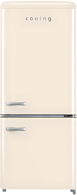 쿠잉전자 레트로 170L 2도어 냉장고 방문설치, REF-C182C