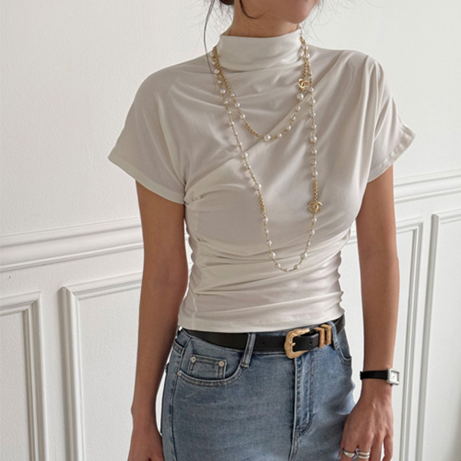 [난닝구]테호파 핀턱반목반팔티