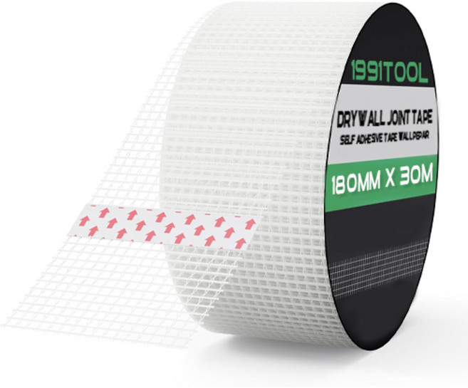 1991공구 퍼티 조인트 석고보드 벽 망사 테이프, 180mm X 30m, 1개