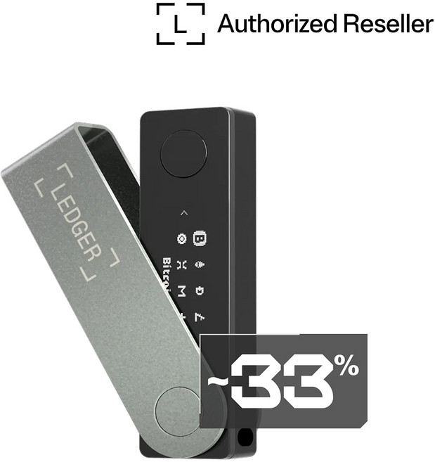 [Authorized Reseller] 렛저 Ledger Nano X 비트코인지갑 가상화폐지갑 코인월렛 콜드월렛 입문자용, 블랙