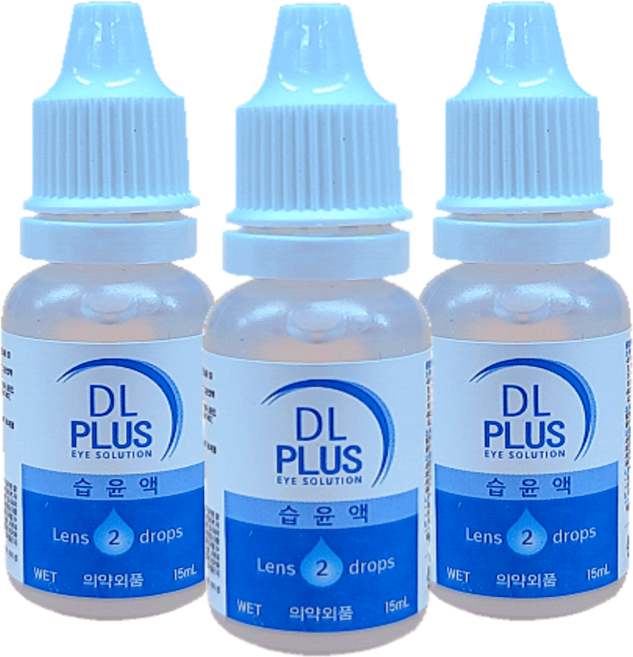렌즈습윤제 드림렌즈습윤액 하드렌즈습윤액 윤활보습제 15ml, 3개