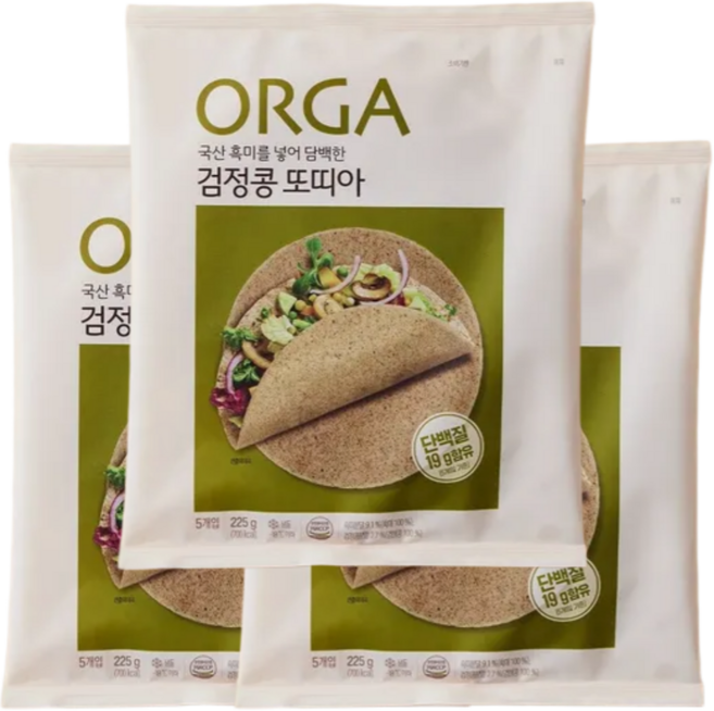 풀무원 검정콩또띠아 225g 3개