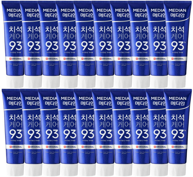 메디안 치석 케어 오리지널 치약, 120g, 20개