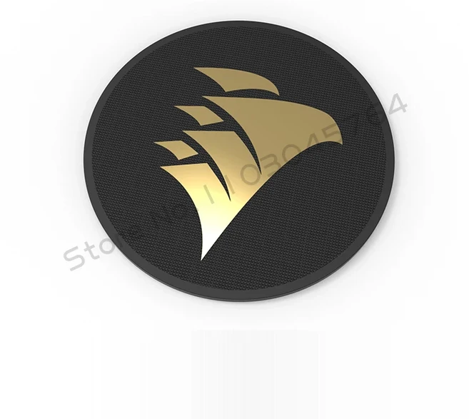 컴퓨터 케이스 팬 로고 스티커 ROG MSI AORUS Corsair 라벨 금도금 Paster PC 게이머 GPU 장식 액세서리 3, 03 CORSAIR-3Pcs, 01 사양 4, 03 CORSAIR 3Pcs