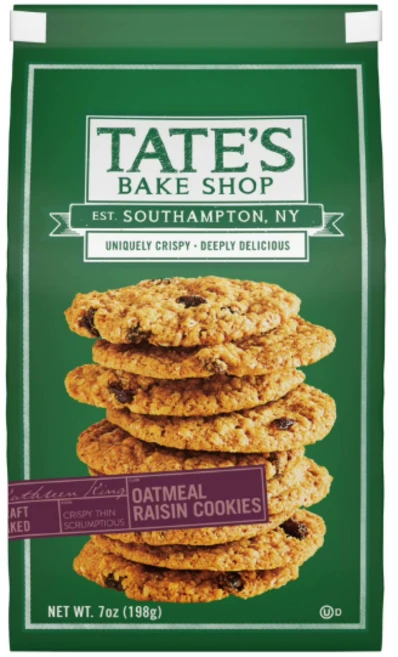 테이츠베이크샵 오트밀 건포도 쿠키, 1개, 198g - 쿠팡