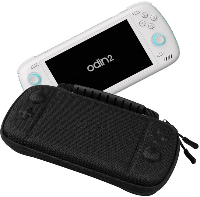 오딘2 전용 핸드그립 하드쉘 케이스 파우치 가방, 블랙 + 그레이, 1개