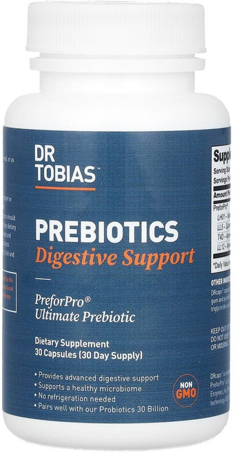 닥터토비아스 프리바이오틱 Digestive Support 캡슐 30정, DTB00129, 1개