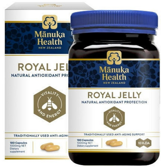 마누카헬스 뉴질랜드 로얄젤리 로얄제리 10HDA 1000mg 180캡슐, 1개, 180정