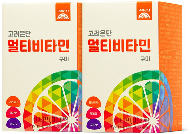 고려은단 멀티비타민 구미, 60회분, 2개