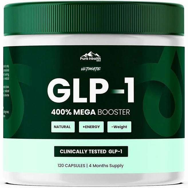 PURE HEALTH MAX Ultimate GLP-1 남성 및 여성용 보충제 Akkermansia 프로바이오틱 - 천연 GLP1 보충제 | 120정 4개월 분량, 1개 - 쿠팡