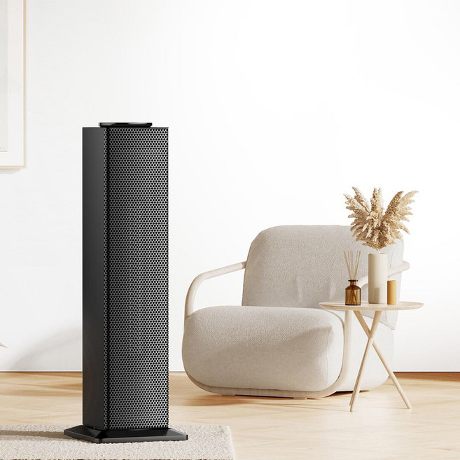 샤오미 DOUHE 라디에이터 냉풍 온풍기 4계절 리모컨 히터 동파방지, 블랙, LED터치형-리모컨미포함