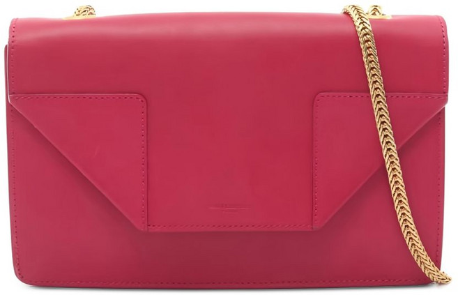 생 로랑 중고 2000's 체인 레더 숄더 백