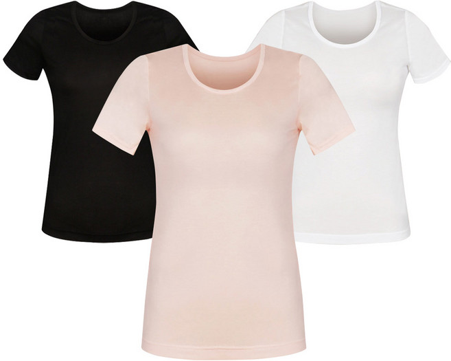 또온나 여성 모달 반팔 내의 3종세트 에센셜 체온유지 반소매 런닝 내복 모시메리