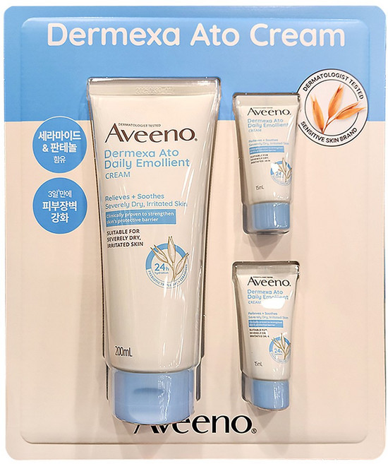 아비노 더멕사 아토 데일리 에몰리언트 크림, 1개, 230ml