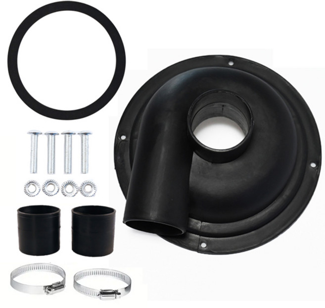 진공 청소기용 사이클론 커버 사이클론 먼지 분리기 먼지 제거, black-no elbow, 1개