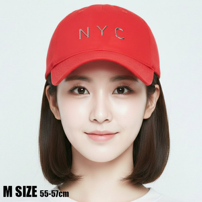 베이직엠 남성 여성 야구모자 볼캡 밴딩 메탈 NYC (M L사이즈/55~57cm 57~59cm)